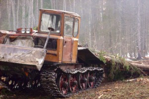 Заготовка вологодского леса